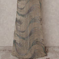 Beige Abstract Nylon Tulle Fabric 140cm