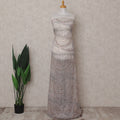 Light Pink Paisley Nylon Tulle Fabric 140cm