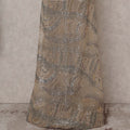 Brown Paisley Nylon Tulle Fabric 140cm