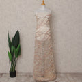 Peach Leaf Nylon Tulle Fabric 140cm