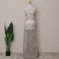 Beige Abstract Nylon Tulle Fabric 140cm
