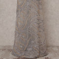 Beige Leaf Nylon Tulle Fabric 140cm