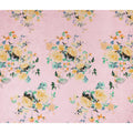 Baby Pink Floral Silk Crepe Jacquard Fabric 110cm