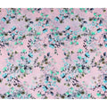 Blush Pink Floral Silk Crepe Jacquard Fabric 110cm