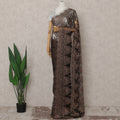Espresso Brown French Chantilly Lace Saree 5.5m