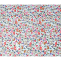 Ice Blue Floral Silk Crepe Jacquard Fabric 110cm