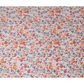 Pearl White Floral Silk Crepe Jacquard Fabric 110cm