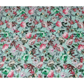 Mint Green Floral Silk Crepe Jacquard Fabric 140cm