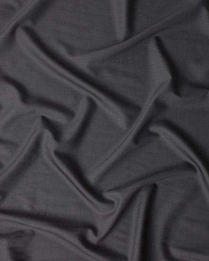 Gunmetal Grey Wool Blend Suiting Fabric 150cm