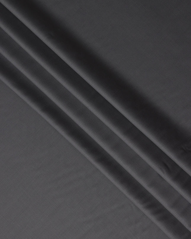 Gunmetal Grey Wool Blend Suiting Fabric 150cm