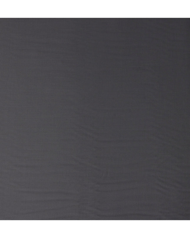 Gunmetal Grey Wool Blend Suiting Fabric 150cm