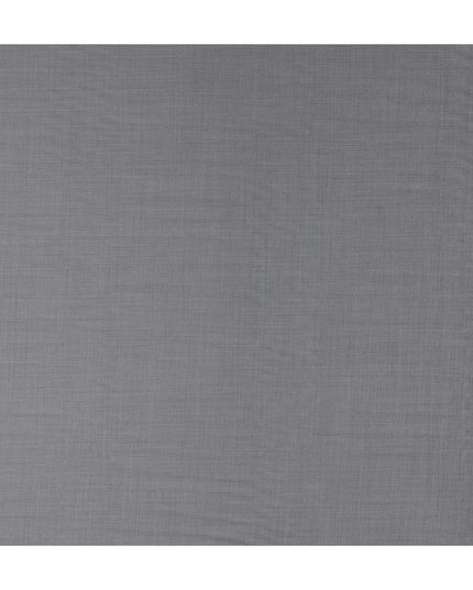 Silver Grey Wool Blend Suiting Fabric 150cm