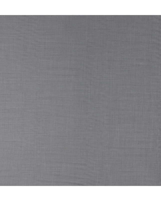 Silver Grey Wool Blend Suiting Fabric 150cm