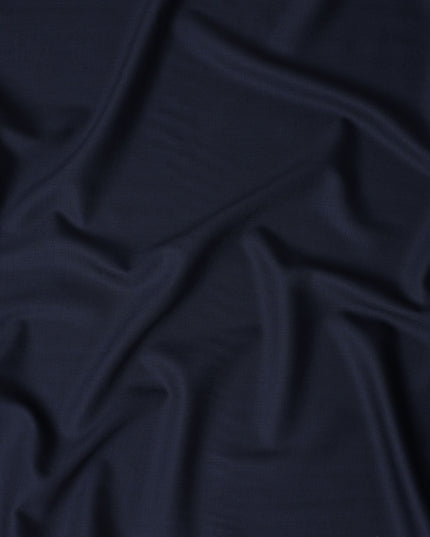 Classic Navy Wool Blend Suiting Fabric 150cm