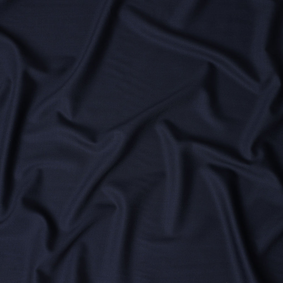 Classic Navy Wool Blend Suiting Fabric 150cm