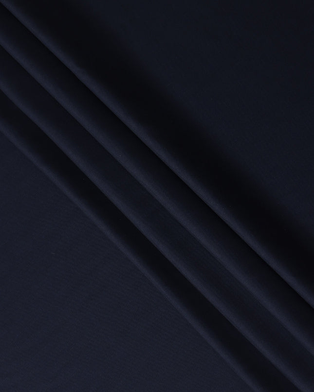 Classic Navy Wool Blend Suiting Fabric 150cm
