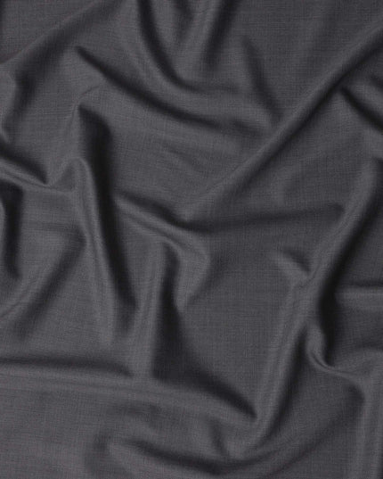 Graphite Grey Wool Blend Suiting Fabric 150cm