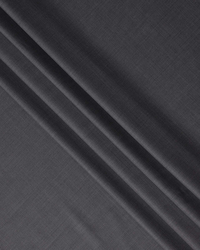 Graphite Grey Wool Blend Suiting Fabric 150cm