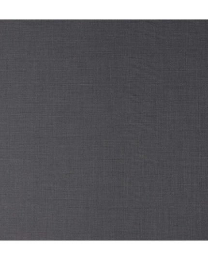 Graphite Grey Wool Blend Suiting Fabric 150cm