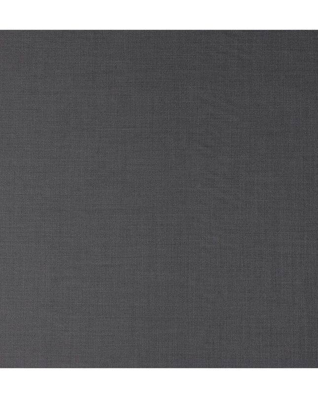 Graphite Grey Wool Blend Suiting Fabric 150cm