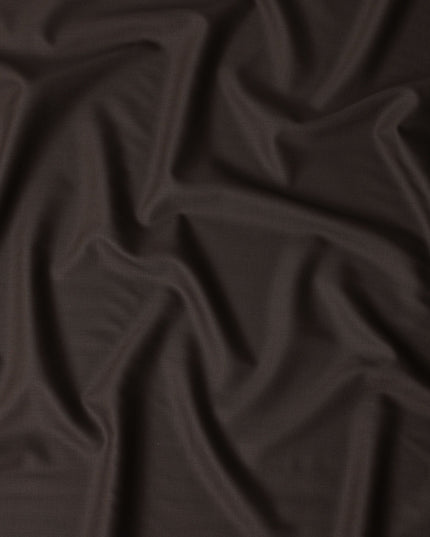 Coffee Brown Wool Blend Suiting Fabric 150cm