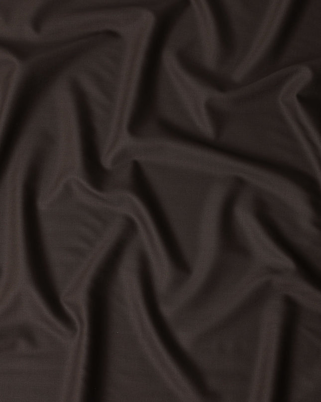 Coffee Brown Wool Blend Suiting Fabric 150cm