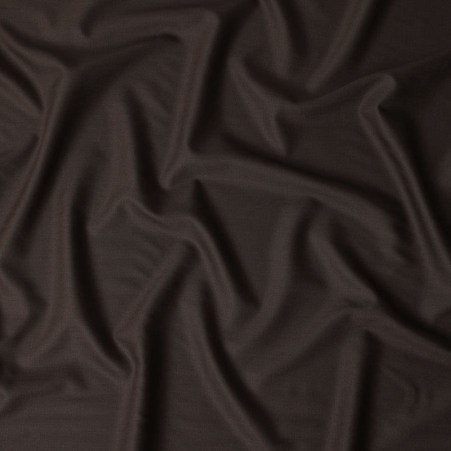 Coffee Brown Wool Blend Suiting Fabric 150cm