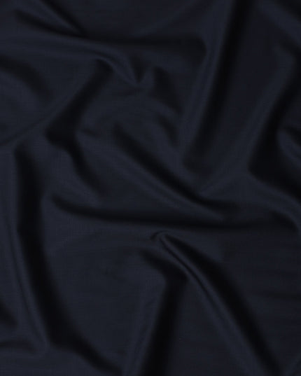 Deep Navy Wool Blend Suiting Fabric 150cm