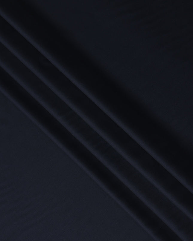 Deep Navy Wool Blend Suiting Fabric 150cm