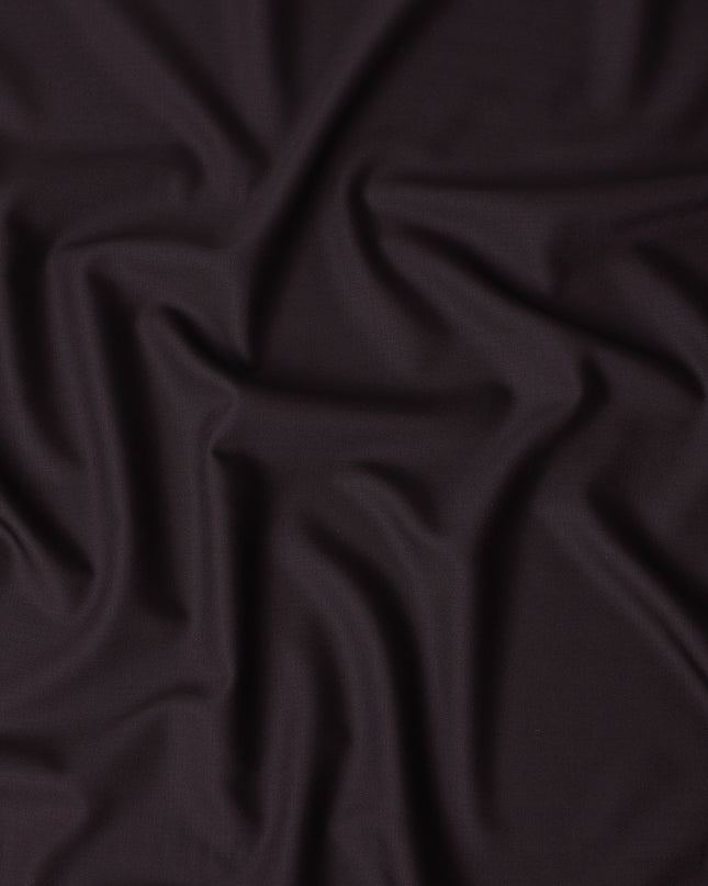 Deep Maroon Wool Blend Suiting Fabric 150cm