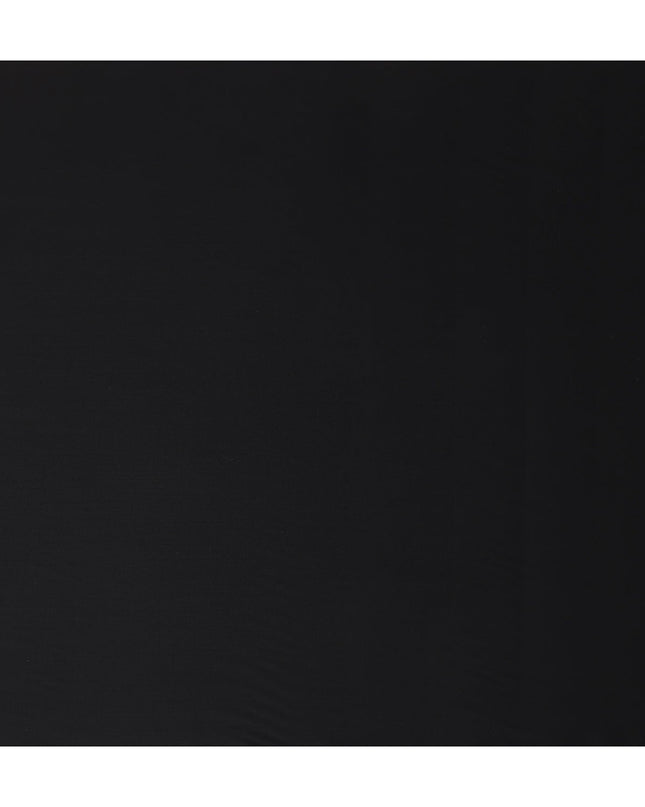 Pitch Black Wool Blend Suiting Fabric 150cm