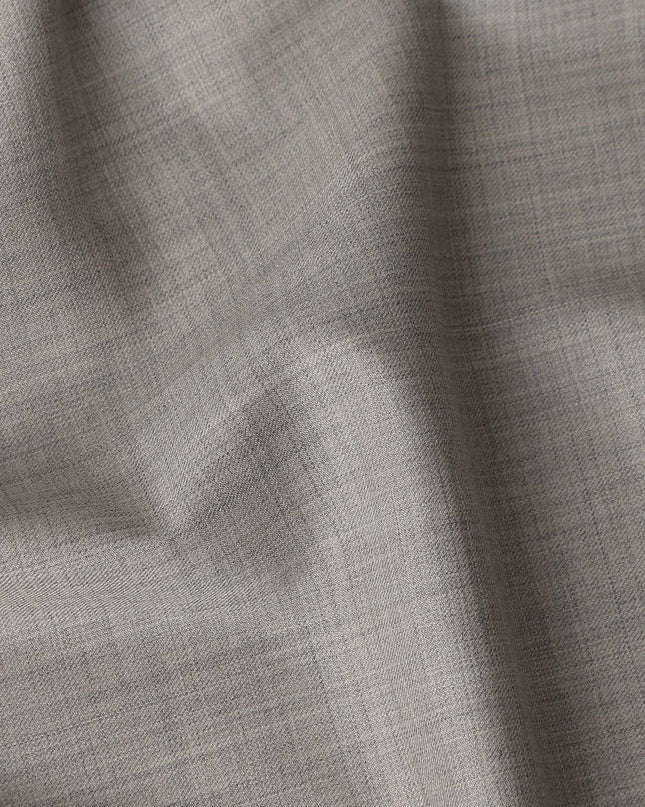 Pebble Grey Wool Blend Suiting Fabric 150cm