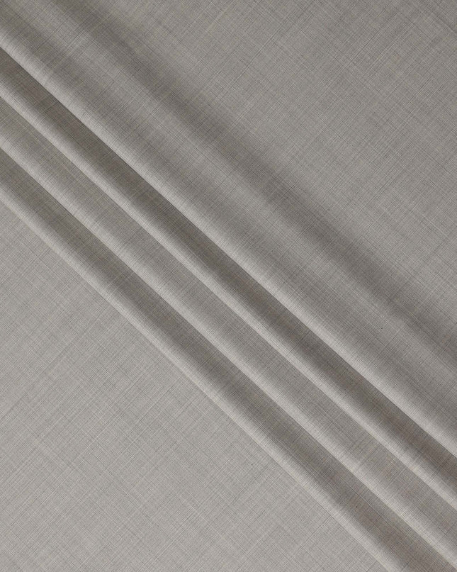 Pebble Grey Wool Blend Suiting Fabric 150cm