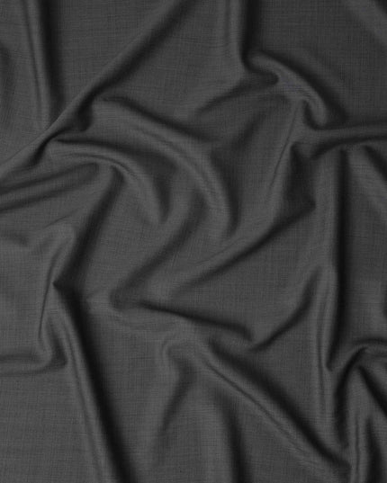 Charcoal Grey Wool Blend Suiting Fabric 150cm