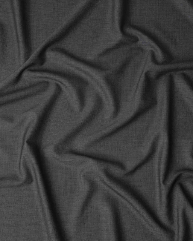 Charcoal Grey Wool Blend Suiting Fabric 150cm