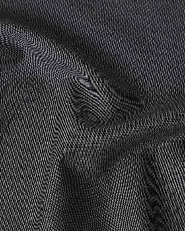 Charcoal Grey Wool Blend Suiting Fabric 150cm