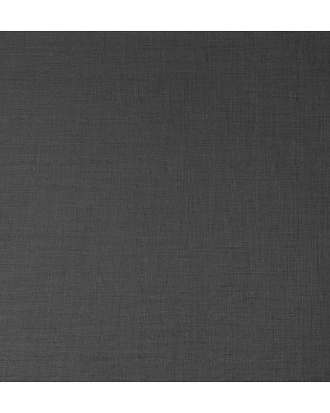 Charcoal Grey Wool Blend Suiting Fabric 150cm