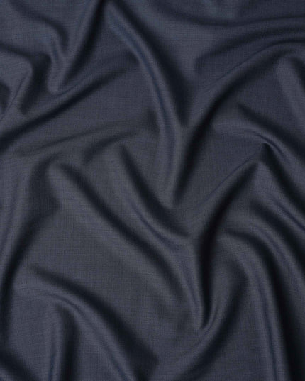 Slate Blue Wool Blend Suiting Fabric 150cm