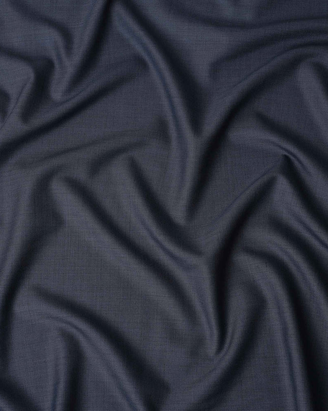 Slate Blue Wool Blend Suiting Fabric 150cm