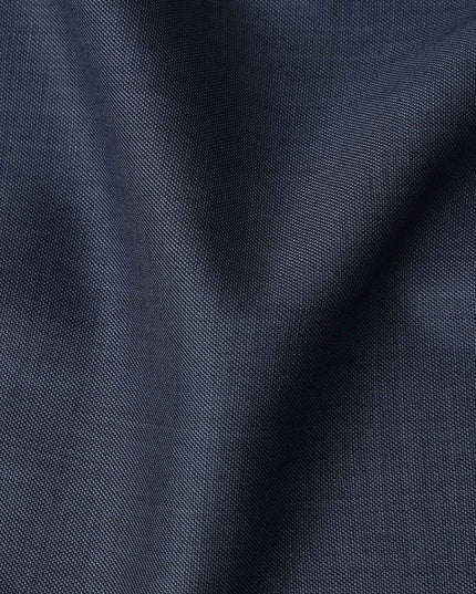 Slate Blue Wool Blend Suiting Fabric 150cm