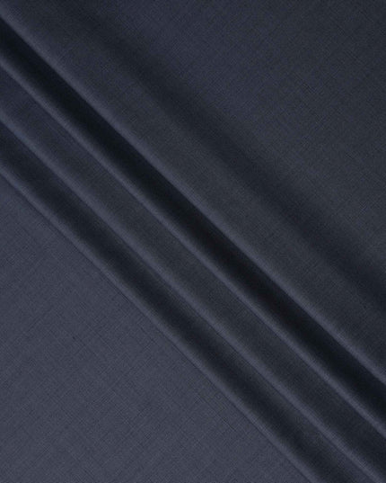 Slate Blue Wool Blend Suiting Fabric 150cm