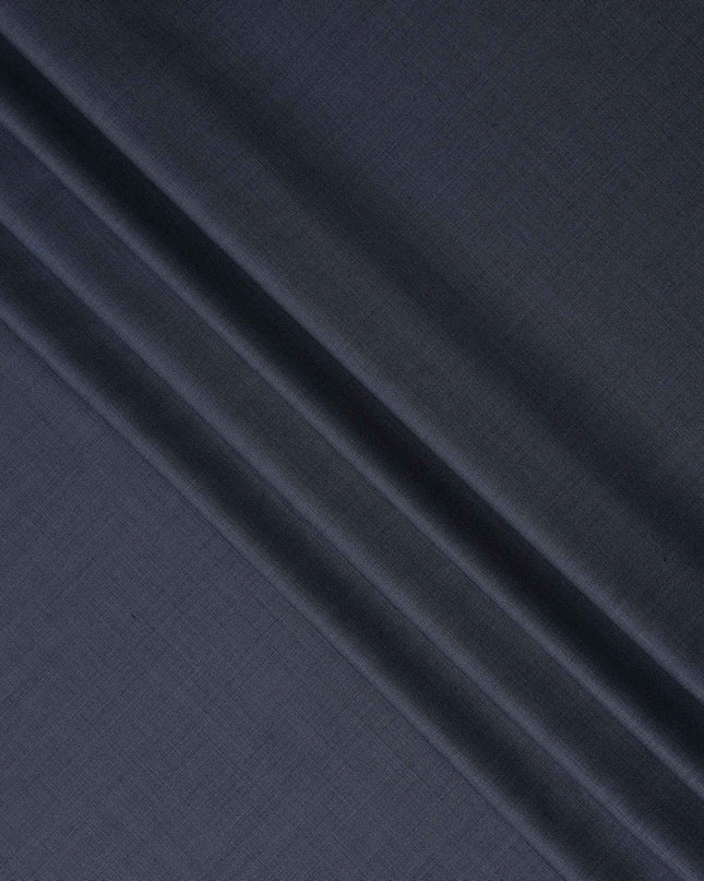 Slate Blue Wool Blend Suiting Fabric 150cm