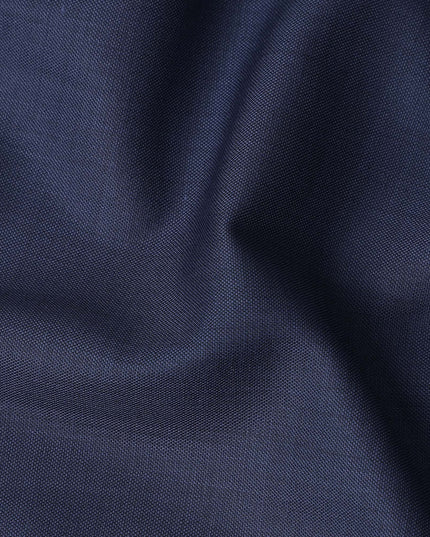 Indigo Blue Wool Blend Suiting Fabric 150cm