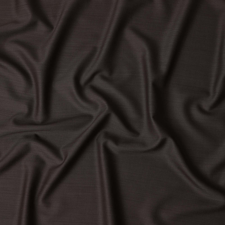 Espresso Brown Wool Blend Suiting Fabric 150cm
