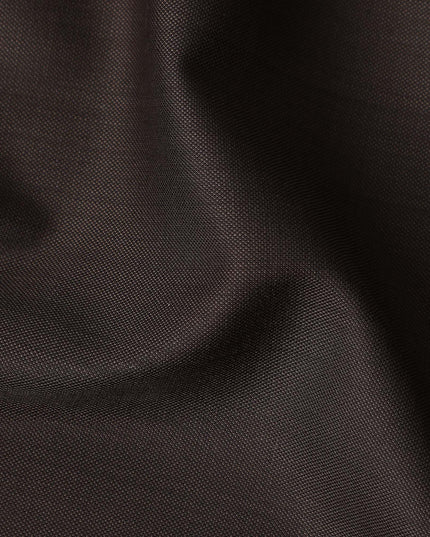 Espresso Brown Wool Blend Suiting Fabric 150cm