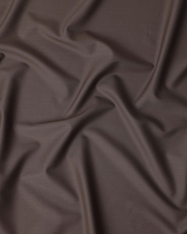 Mocha Brown Wool Blend Suiting Fabric 150cm