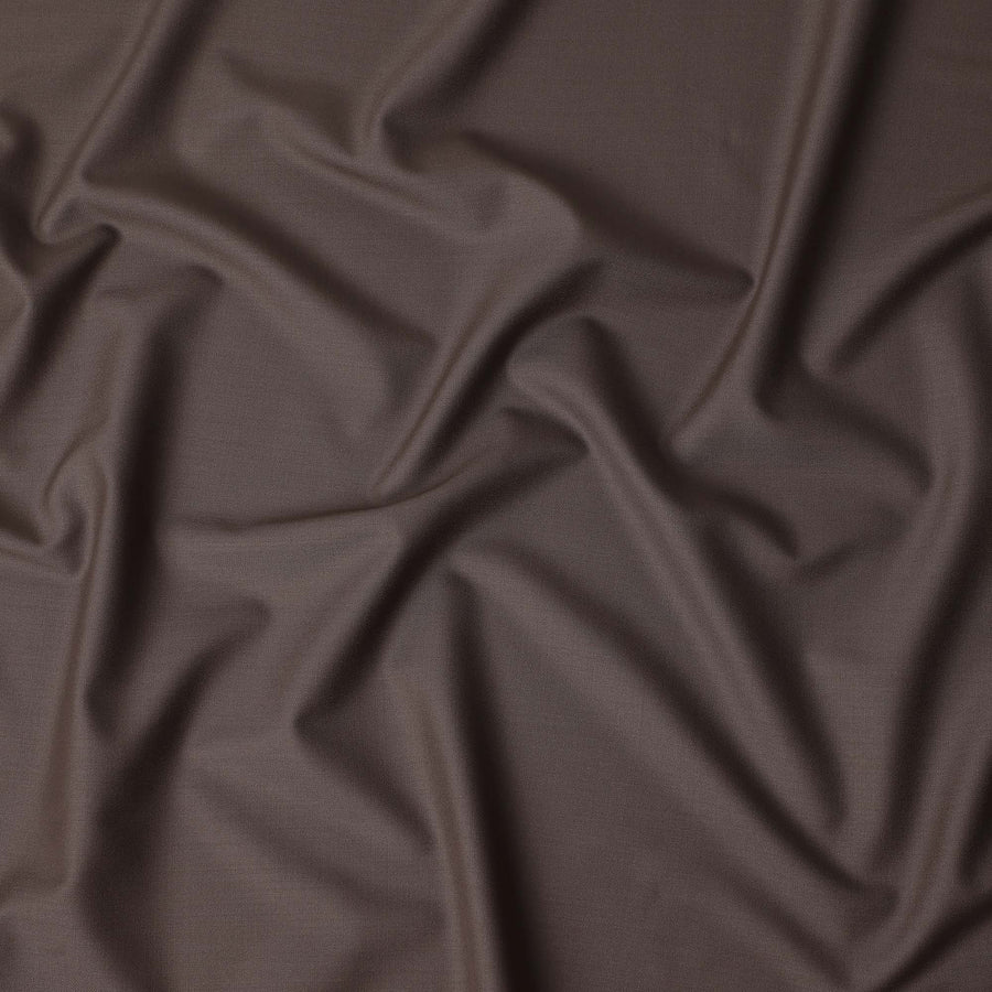 Mocha Brown Wool Blend Suiting Fabric 150cm