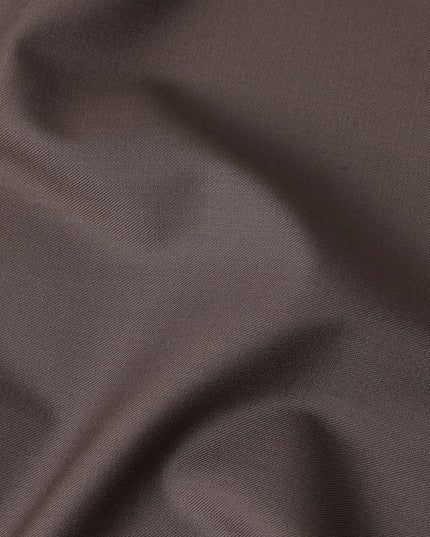 Mocha Brown Wool Blend Suiting Fabric 150cm