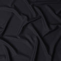 Midnight Black Wool Blend Suiting Fabric 150cm