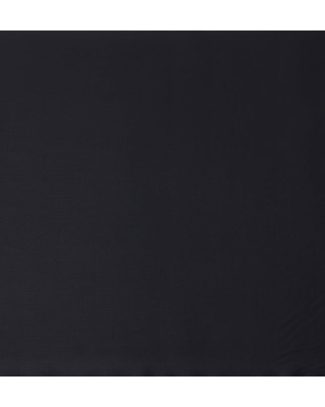 Midnight Black Wool Blend Suiting Fabric 150cm